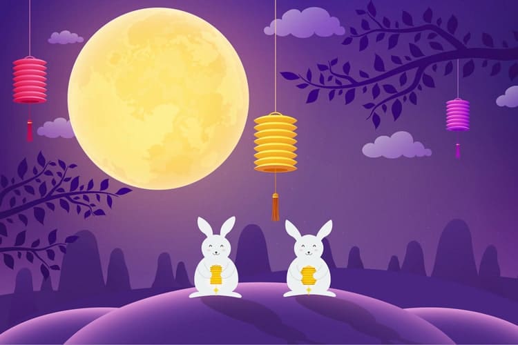 Chú thỏ và mặt trăng