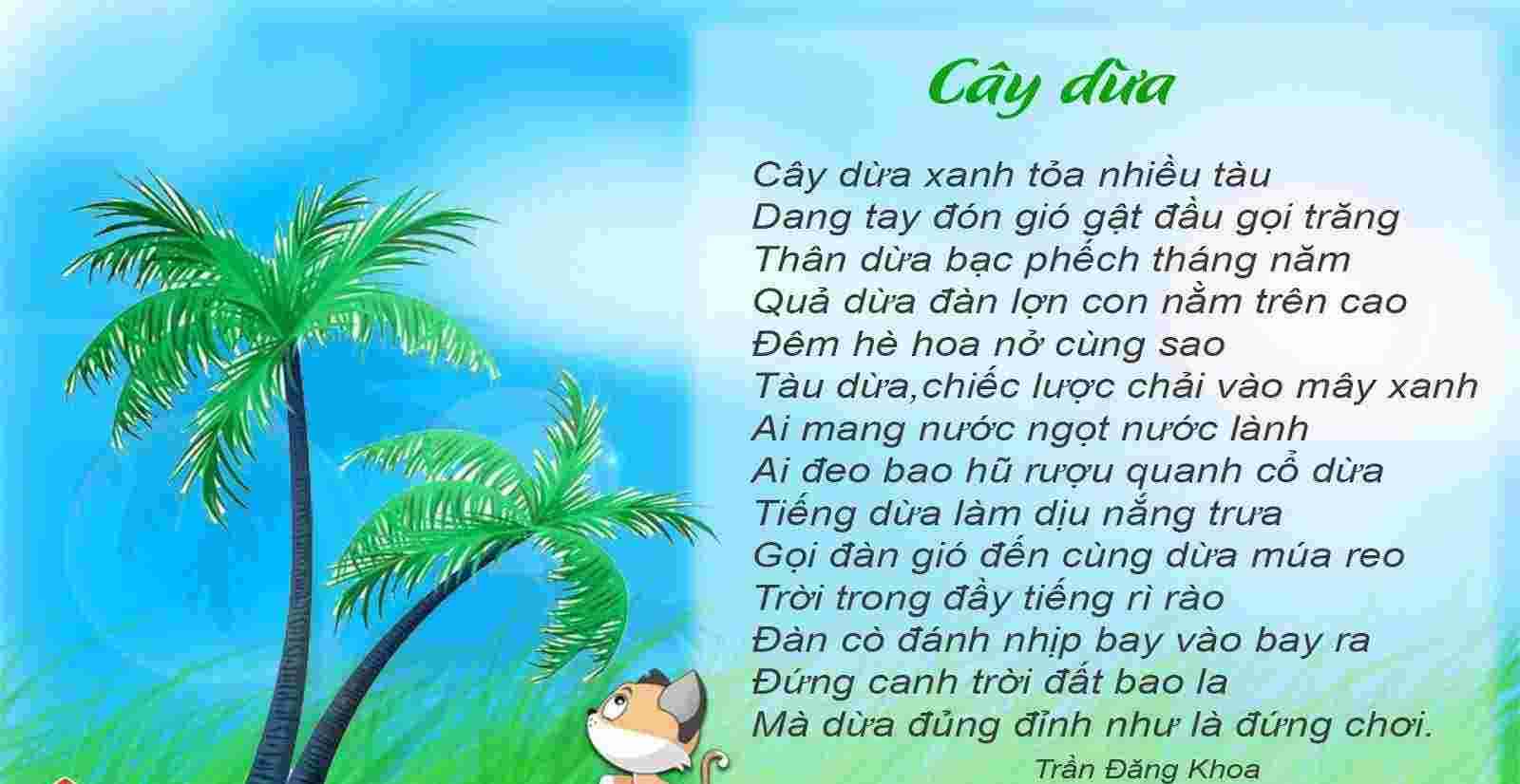 Tranh áng thơ cây dừa
