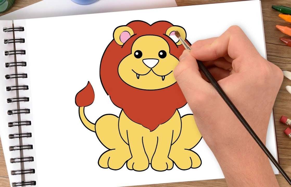 Em vẽ sư tử