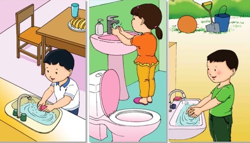 Rửa tay vệ sinh cho sạch