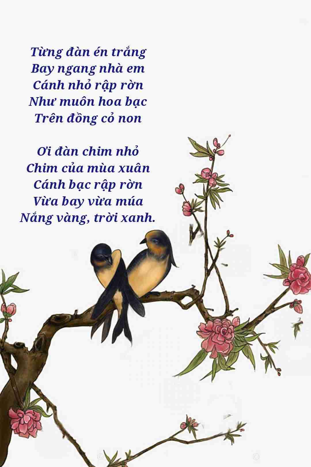 Tranh Lời thơ chim én