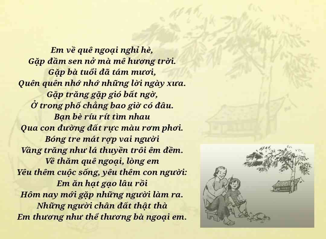 thơ về quê ngoại