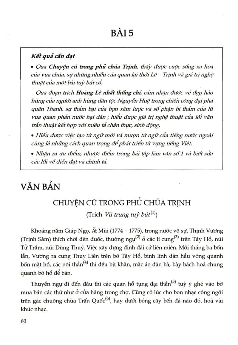 Nội dung tác phẩm chuyện cũ trong phủ chúa Trịnh