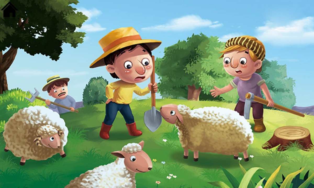 Truyện cậu bé chăn cừu nói dối dân làng