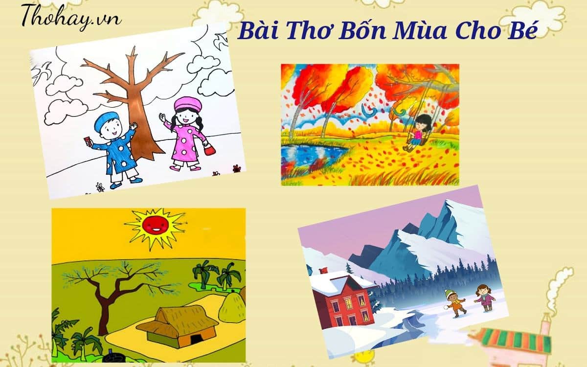 Bài thơ bốn mùa cho bé