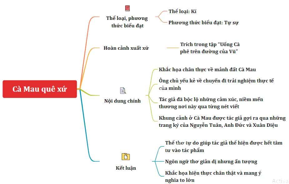 Sơ Đồ Tư Duy Cà Mau Quê Xứ